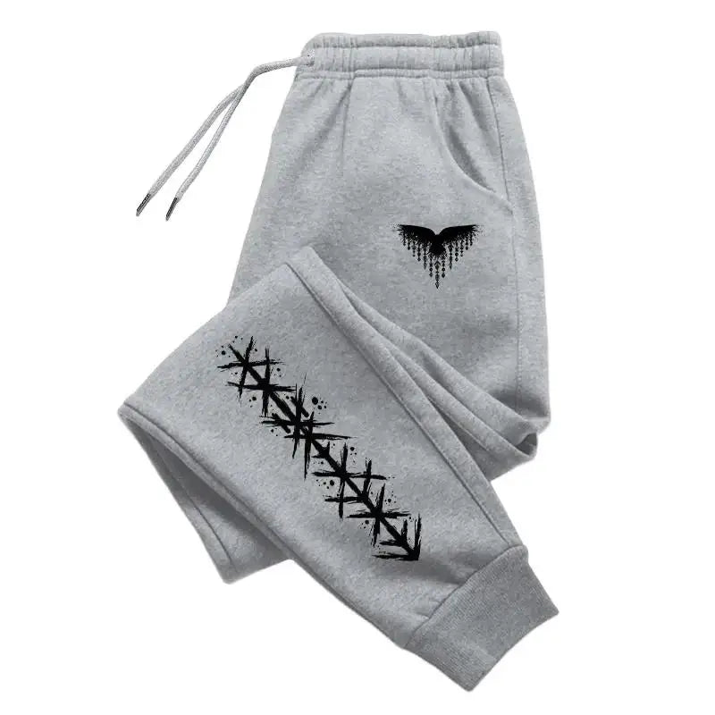 Jogging Sports Pants for Men Casual Versatile 2025 ancient RavenDaily Sweatpants Hot Sales  Print Fall Winter Men's Trousers