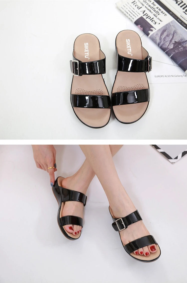 Slippers for Women's 2025 Summer New Lightweight Home Sandals Super Soft and Comfortable Thick Soled Travel Slippers for Women