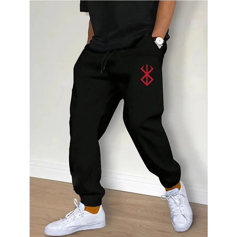Men's Casual Pants Fashion Drawstring Casual Pants Joggers Workout Running Gym Fitness Sports Trousers Streetwear Trousers