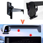 Car Mobile  Phone Holder For Audi A4L 2017-2019 Q5L 2018-2020 7" Screen Fixed Base Wireless Charging Phone Mount Car Accessories