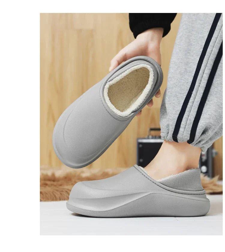 2025 New Men's Slippers - Warm, Thick Soles, Anti-Slip Design, Extra Soft and Comfortable, Wear-resistant Indoor Shoes