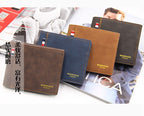 Men Wallet PU Business Foldable Wallet Luxury Billfold Slim Hipster Credit Card Holders Inserts Coin Purses Vintage Walltes