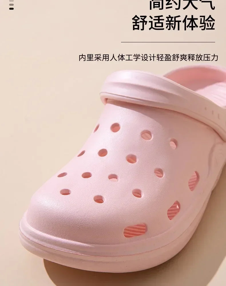 Womens House Slippers Casual Garden Clogs Outdoor Wide Toe Shoe for Ladies Men Sandalia Non Slip Indoor Outdoor Shoes