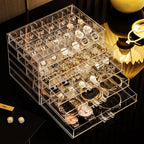 Earring storage box large capacity multi-layer exquisite earring jewelry transparent acrylic antioxidant jewelry box