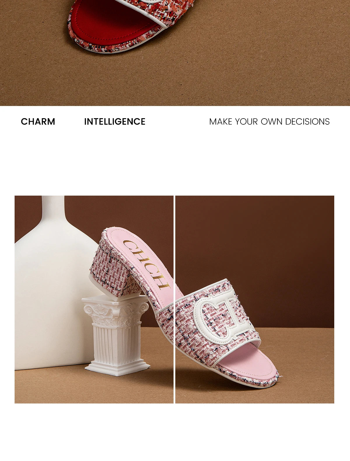 Women's Slippers 2024 New Brand Fabric Low Heel Sandals Outdoor Business Commuter Women's Shoes