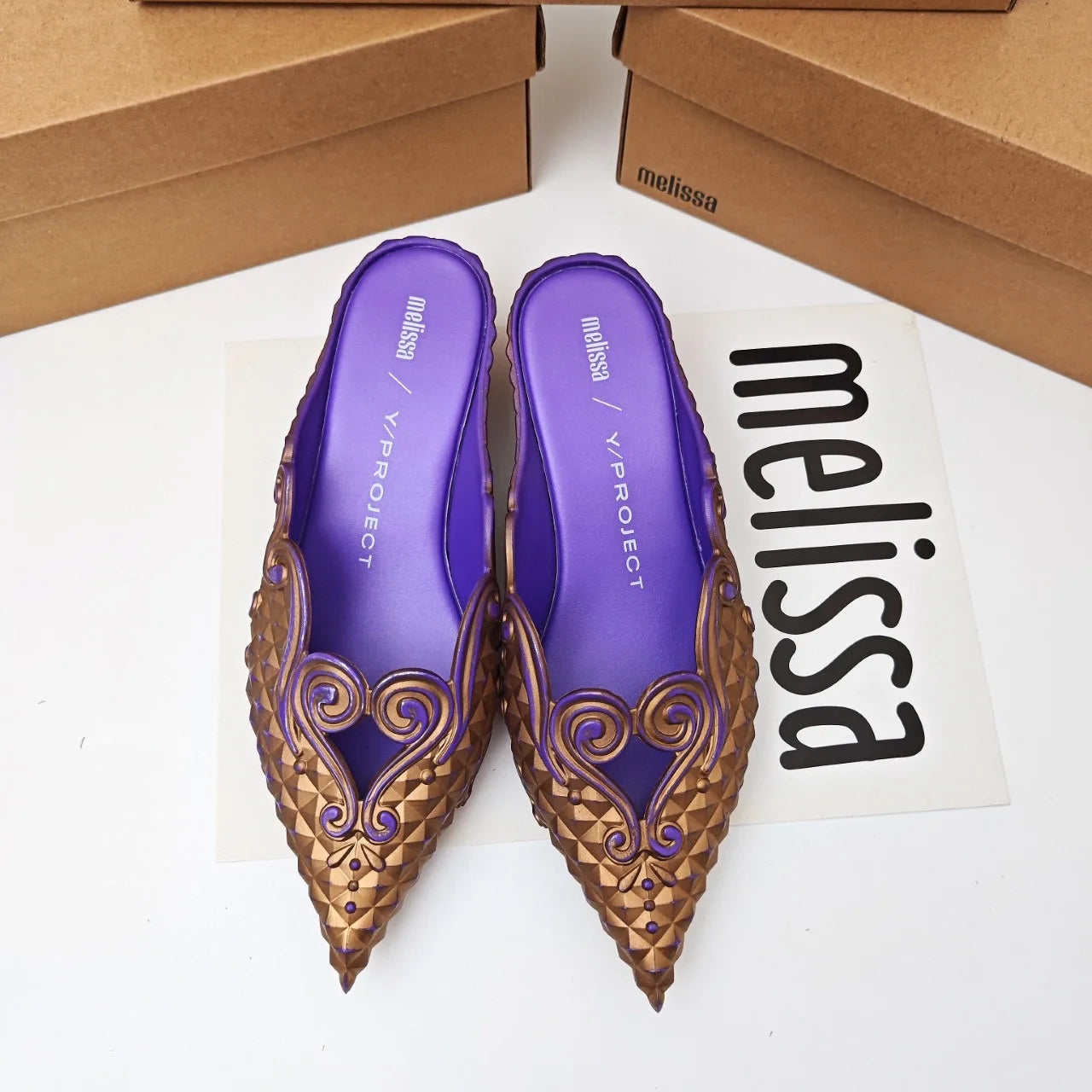 Women Sandals 2025 Spring Melissa Woman Slingback Shoes Fashion Ladies High Heels Elegant Med Heel Pointed Toe Slip on Sandal