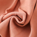 Winter New Girl'S Coat Long Warm Solid Color Fold Lapel Simple Fashion Girl Shawl Long Sleeve Loose Woolen Long Coat