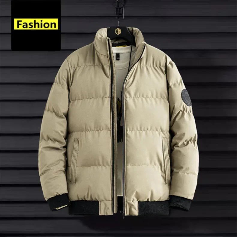 Winter Man Jackets Cotton-padded Parkas Puffer Jacket Men Warm Coats Thick Fashion Casual Outwear Streetwear Men's Clothing Top