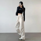 pants for women in autumn 2025 new loose fitting straight tube casual high waist wide leg pants women y2k streetwear Cargo pants