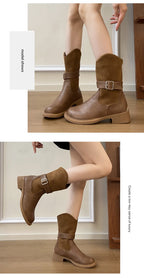 2026 New High Heels Women Boots Winter Punk Gothic Women’s Boots Fashion Elegant Retro Pumps Designer Woman Boots Fashion 42