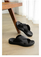 Men's Slippers 2025 Summer Large Size Outdoor Beach Casual Sandals Trend Men Shoes Flat Non-slip Comfortable Shoes Zapatillas