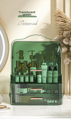 Cosmetics storage box Desktop dust drawer type large-capacity finishing box Multifunctional skin care product storage box