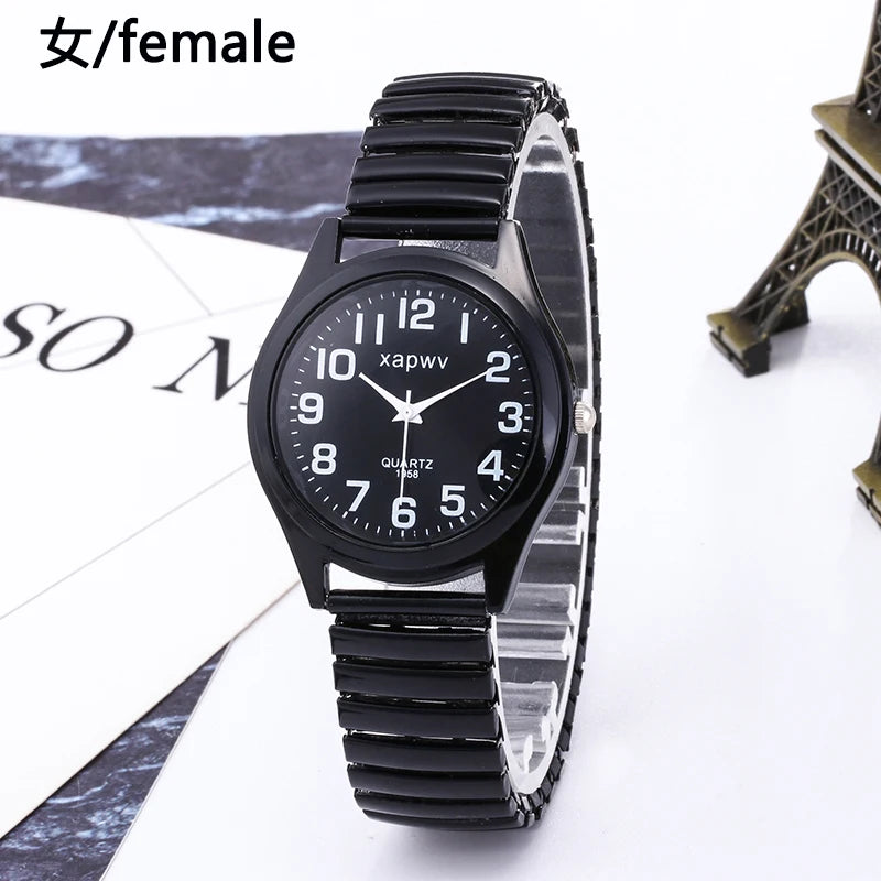 Casual Couple Watches Men Arabic Numerals Fashion Ladies Watch Quartz Wristwatch Pair