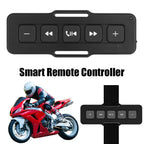 Hands-free Calls Motorcycle Remote Controller Bluetooth 5.0 Waterproof Bike Handlebar Media Control For Car Outdoor Sports