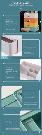 Makeup Organizer for Cosmetics Large Capacity Plastic Storage Container Desktop Organizer Boxes Jewelry Office Storage Baskets