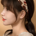 Modian Dazzling Hoop Earrings For Women Flower Cubic Zirconia Round Hoops Ear Fashion 925 Sterling Silver Fashion Jewelry Bijoux