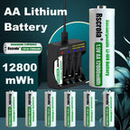 Portable AA Rechargeable Battery Fast Charge 1.5v Li-ion Battery Smart Battery Charge Protection Waterproof Dustproof Shockproof