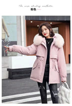 Winter Coat 2025 New Women's Thick Cotton Jacket Women's Medium long Korean version Fur collar Coat Female Warm Parka Overcoat