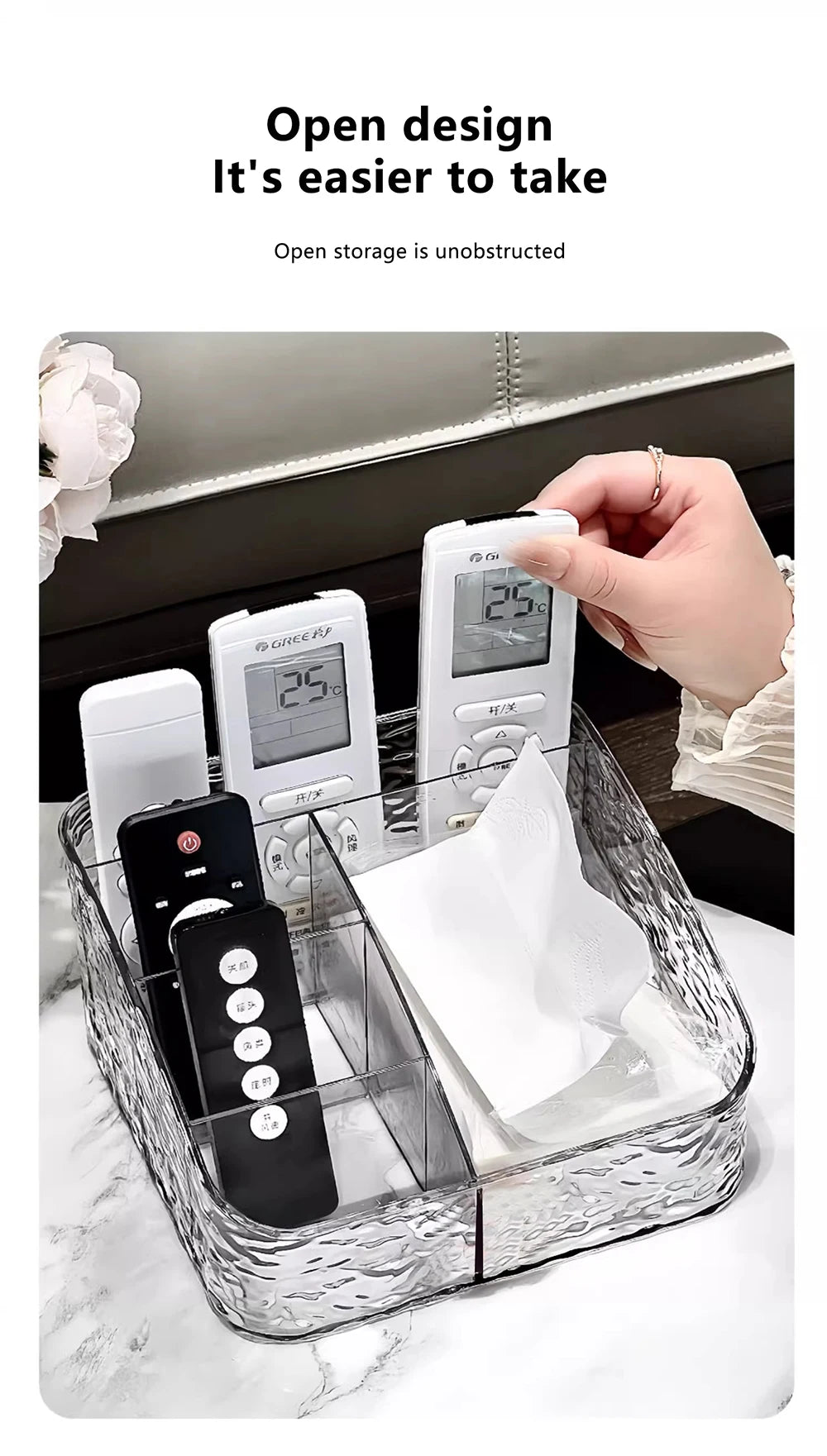 Cosmetic Organizer For Vanity Makeup Organizer Clear Acrylic Cosmetic Storage Box Perfume Holder Skincare Organiser For Lipstick