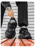 Men's Shoes 2025 Thick Sole Height Increasing New Breathable Trend Fashionable and Versatile Casual Sports Comfortable Trend