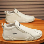 2024 New Casual Shoes for Men Luxury Round Toe Men Ankle Boots Light Slip on Walking Shoes Outdoor Comfor Men High Top Sneakers