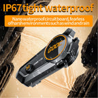 Bluetooth 5.3 Helmet Headset Wireless Hands-free Call Phone Kit Motorcycle Waterproof Earphone MP3 Music Player Speaker for Moto