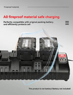 Four Port Battery Charger 3a Charging Current Replacement Batterys Chargers