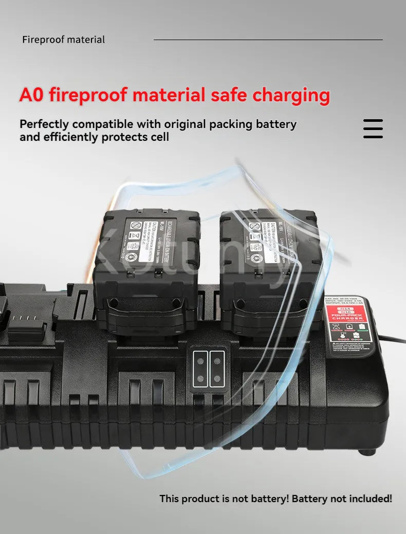 Four Port Battery Charger 3a Charging Current Replacement Batterys Chargers