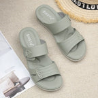 Female Shoes Slippers Soft Big Size Low Platform Summer Clogs Woman Luxury Slides Comfort Beach Designer Scandals Casual