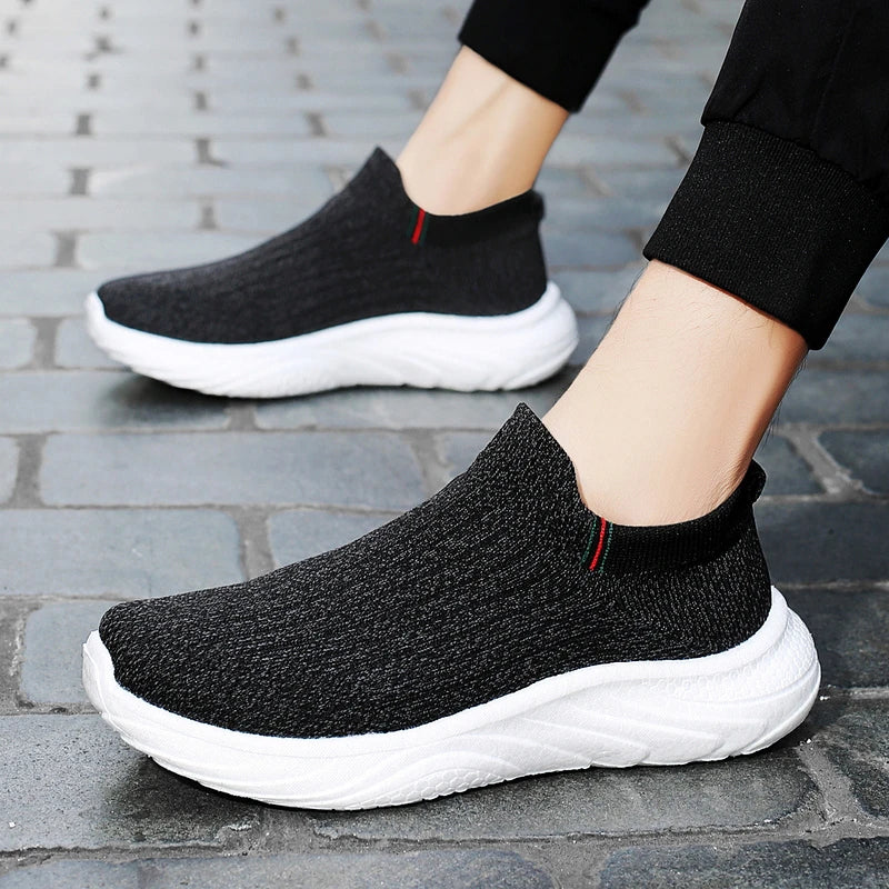 2025 Men- Walking Shoes Soft Mesh -Wear-Resistant Comfortable Flat Casual- Sneakers Original Summer Sports- Tennis Shoes for Man