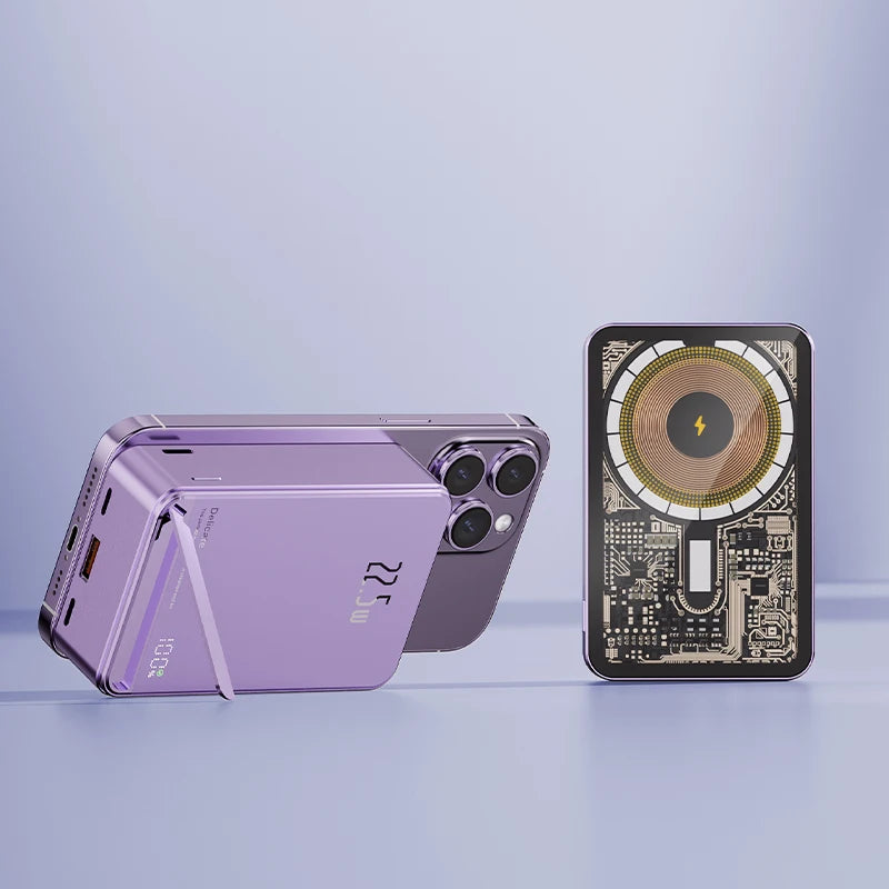 2024 New High quality aluminum alloy Power Banks Backup Battery Macsafe Powerbank Magnetic Wireless Phone Charger