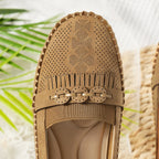 Women Flats Fashion Breathable Women Casual Shoes Slip On Flat Shoes Walking Sneakers Women Shoe Retro Shoes Female Plus Size