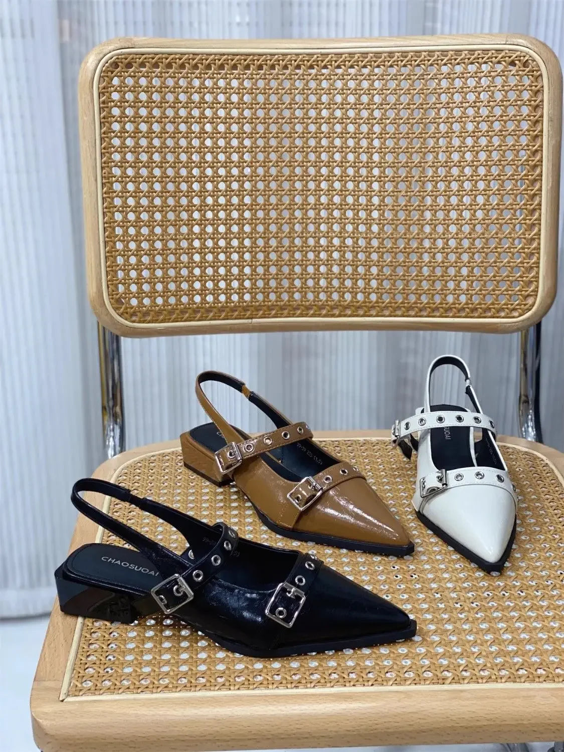 Sandals for Women Pointed Toe Daily Woman Shoes With Low Heels Summer 2024 Comfortable Trending Anti Slip Hot The Best Or Trend