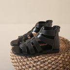 Women's Sandals Summer Elegant Casual Low Heels Flats Gladiator White Fish Toe with Best Selling Woman Shoes