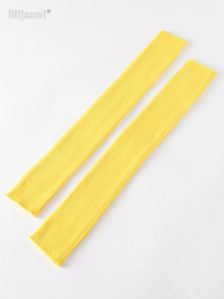 Autumn Winter 40 50 60CM Women's Wool Arm Warmers Knitted Woolen Arm Sleeve Solid Fine Long Knitted Fingerless Gloves Wholesale