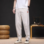 Trousers Skinny Autumn And Winter Plain Male Sports Pants Slim Cropped Men's Sweatpants Tights Aesthetic Hot Aesthetic Hot Loose