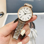 Women's watch simple thin light luxury temperament steel belt famous brand mysterious gift series