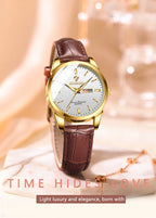 Man Watch Top Luxury Brand Couple Watch For Women Men Waterproof Clock Male Calendar Quartz Wrist Watches Leather Strap Ladies