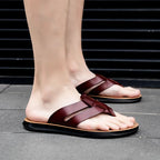 Men's High Quality Sandals Summer Men Shoes Breathable Walking Beach Slippers Outdoor Sandals Casual Fashion Male Filp Flops