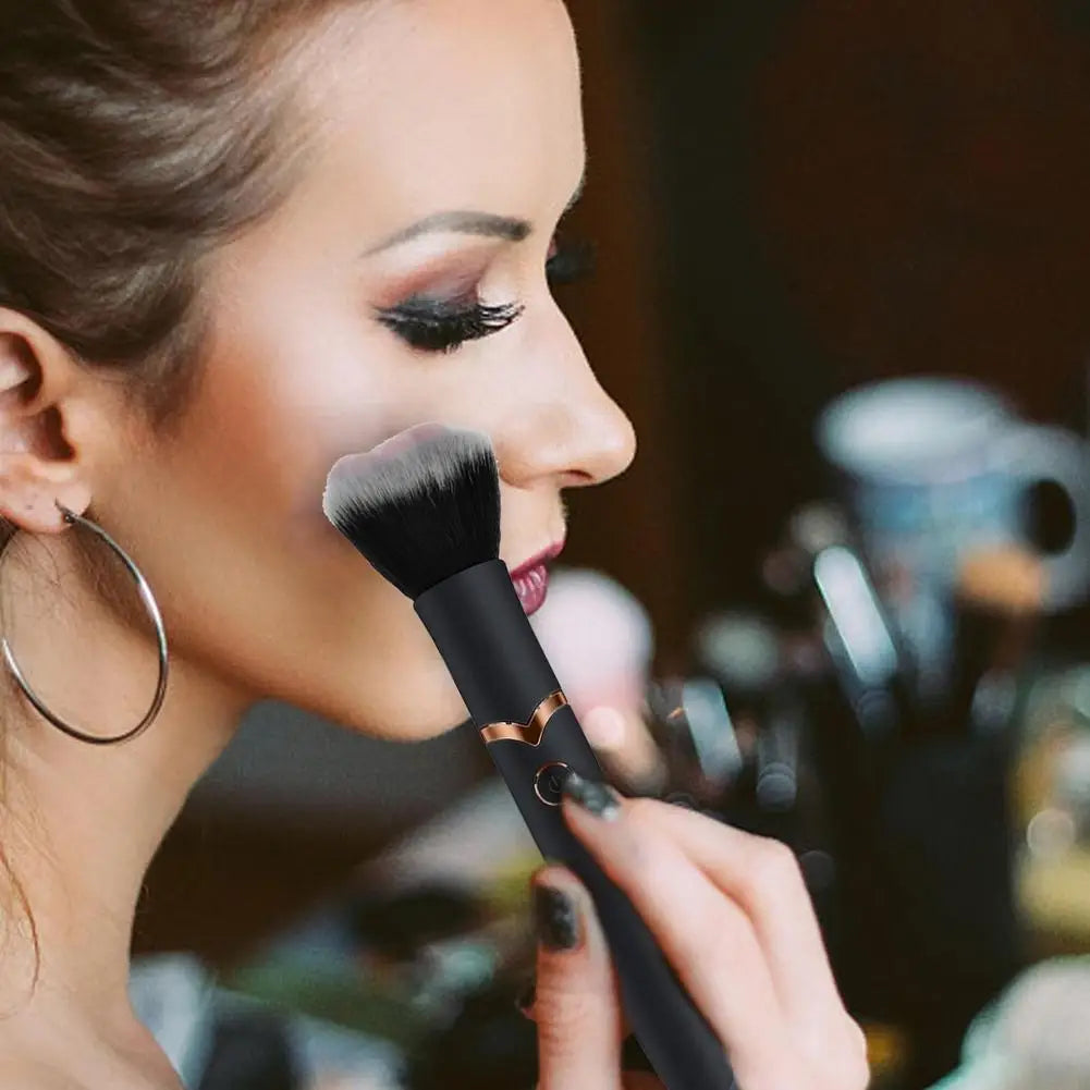 Electric Cosmetic Brush Foundation Blush Loose Powder Brush Tools Multifunctional Vibration Rechargeable Facial Makeup Brushes