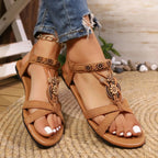 Women Wedge Sandals Bohemia Style Summer Platform Sandals Women Soft Bottom Low Heels Sexy Woman Non-slip Shoes Summer Footwear