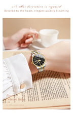 OLEVS 2891 Couple Watches Digital Dial High Quality Stainless steel Wristwatch for Men Women