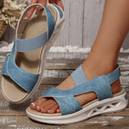 Women's Sandals Casual Summer Women Sandals Soft Heels Sandalias De Mujer 2025 New Summer Shoes Woman Mix Color Footwear Female