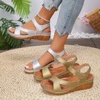 Women Sandals Casual Summer Lightweight Shoes Woman 2025 Summer Low Heels Comfortable Wedges Sandals Women Sandalias De Mujer