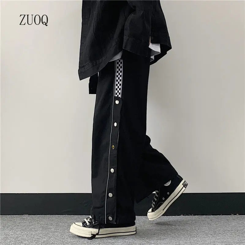 Pants Women Student Trend Ins Japanese Retro-breasted Casual Pants Sports Trousers Female Joggers Sweatpants Dropshipping