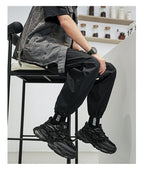 Fashion Shoes For Men White Sneakers Male Platform Walking Shoes Punk Lace Up Outdoor Men’s Outdoor Breathable Sneakers