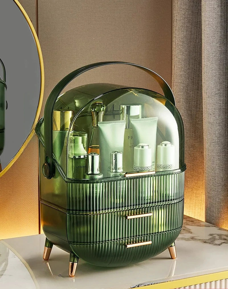 Cosmetics Display Cabinet Storage Box Drawer Dustproof Makeup Brush Large Capacity Storage Box Practical Home Collection Items