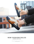 Men's Fashion Soft-soled Half Slippers Men Summer Trendy Bottom Casual Shoes Breathable Slip-on Shoes Sneakers Zapatos De Hombre