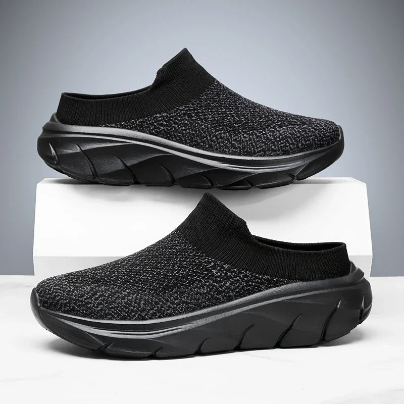 2025 Men Slippers Summer Breathable Home Indoor Slippers Men Thick Bottom Slides Fashion Couple Walking Shoes Chanclas Hombre