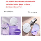 1PC Violet Cream To Powder Skin-friendly Skin Natural Face Long Lasting Oil-controlling Contouring Powder Cosmetics